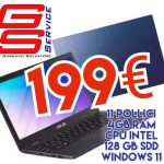 Notebook Asus 11" windows 11 a 199€