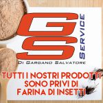 Niente farina di insetti nei prodotti GS Service.
